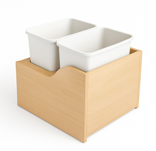 18" Double Trash Pull-Out Organizer