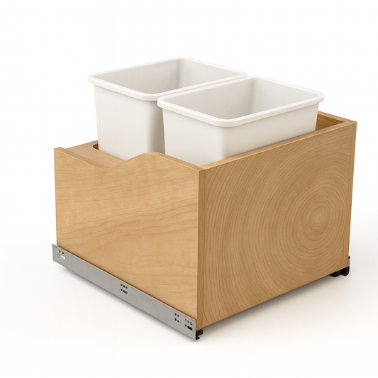 21" Double Trash Pull-Out Organizer