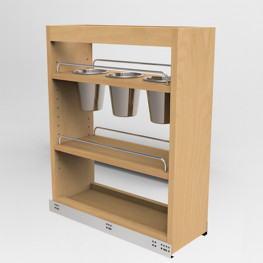 12" Kitchen Utensil Pull-Out Organizer